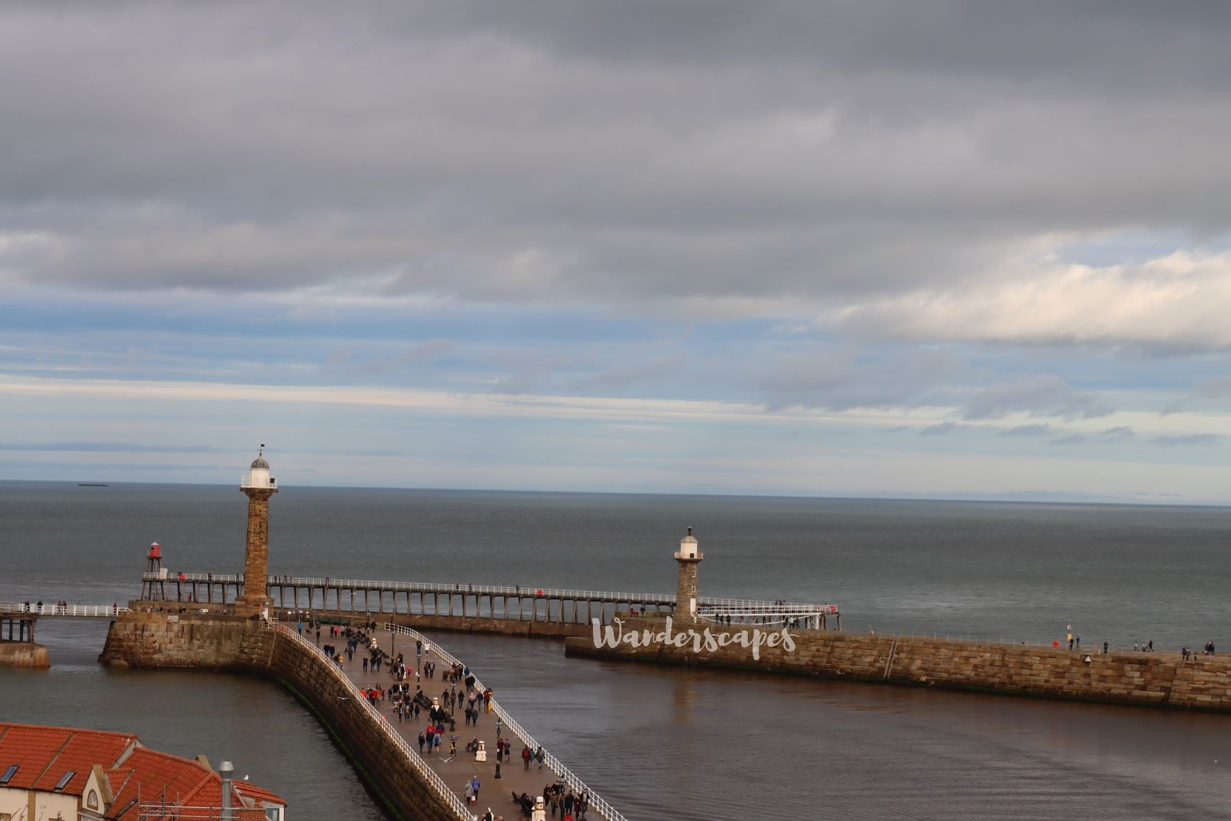 Whitby Pier and Lighthouses