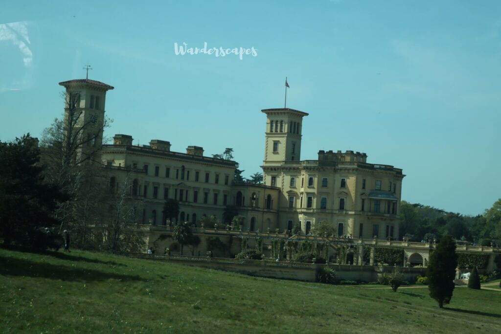 osborne house view from the bus