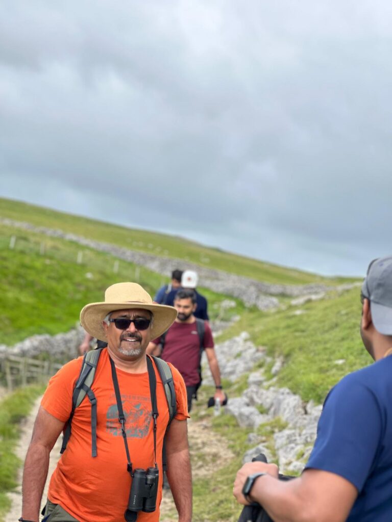 Men hiking